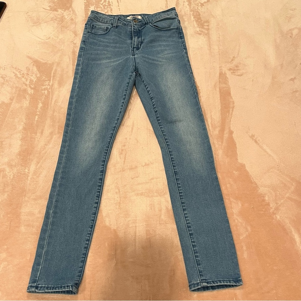 Forever 21 Women's High Rise Skinny Jeans in Blue Size 24